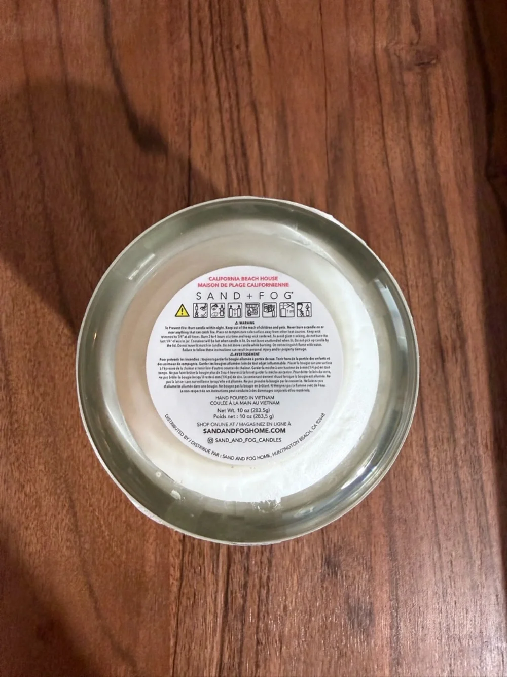 Sand + Fog | California Beach House‎ Candle | 10 oz. | Brand New